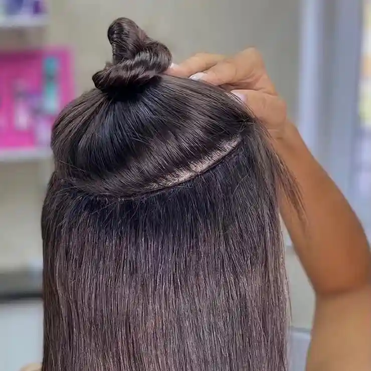 Flat weft hair extensions - comfortable seamless blending